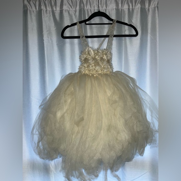 Other - Ivory custom stretchy Etsy shop flower girl dress - toddler